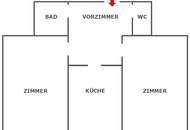 Liebe 2-Zimmerwohnung mit separater Küche