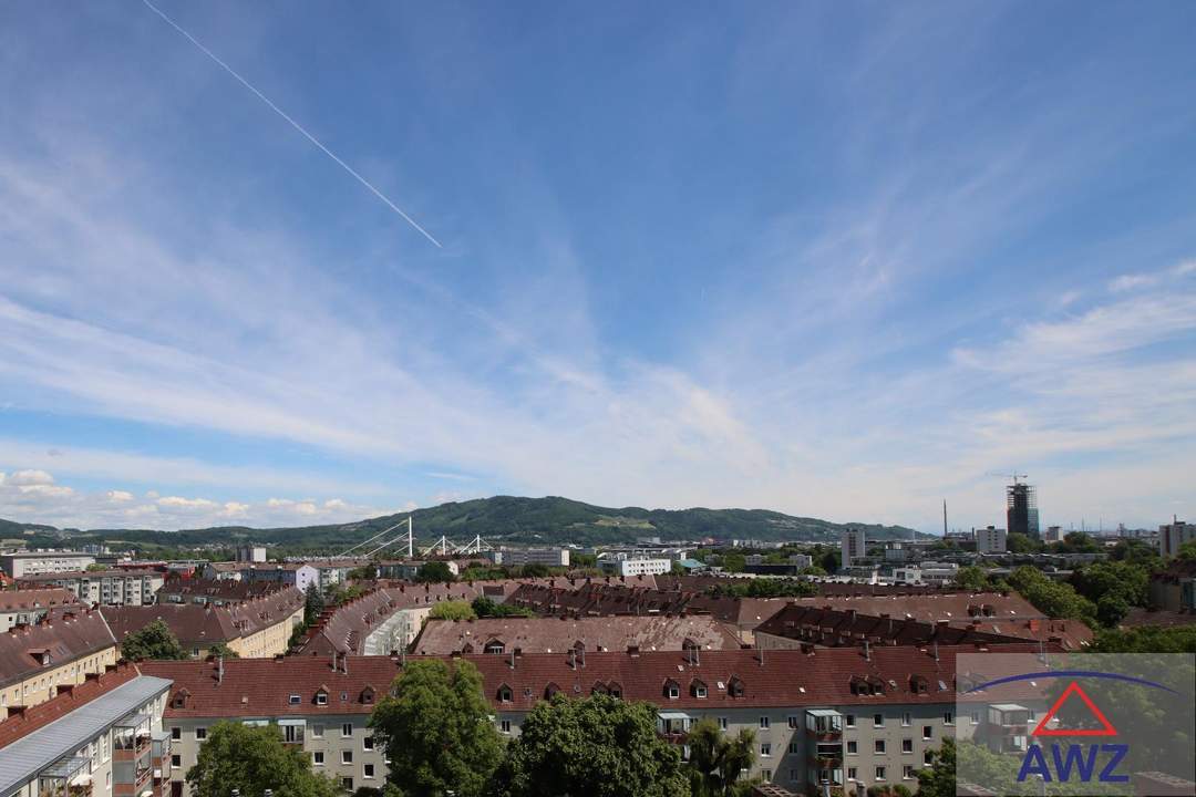 Linz Urfahr: Kleinere Eigentumswohnung in der Nähe vom Lentia mit tollem Ausblick!