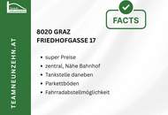 Wohnen in zentraler Lage von Graz - Gut geschnittene 2-Zimmer-Wohnung mit Freifläche!