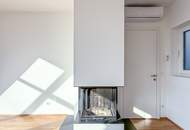 Provisionsfrei: Klimatisierte Dachgeschoss Maisonette mit 2 Terrassen und Kamin nahe Uno City!
