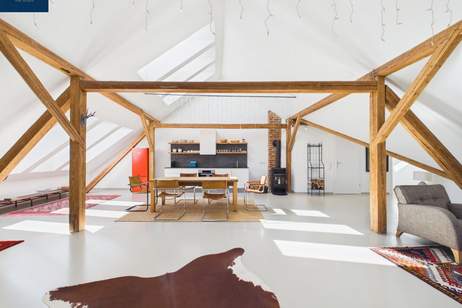 Großzügiges Dachgeschoss ‑ Loft im Waldviertel – kernsaniert & voll möbliert | Limbach bei Zwettl, Wohnung-miete, 1.345,00,€, 3932 Zwettl