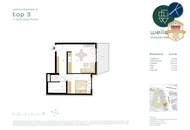 Erstbezug: 2-Zimmer Wohnung mit ostseitigem Balkon
