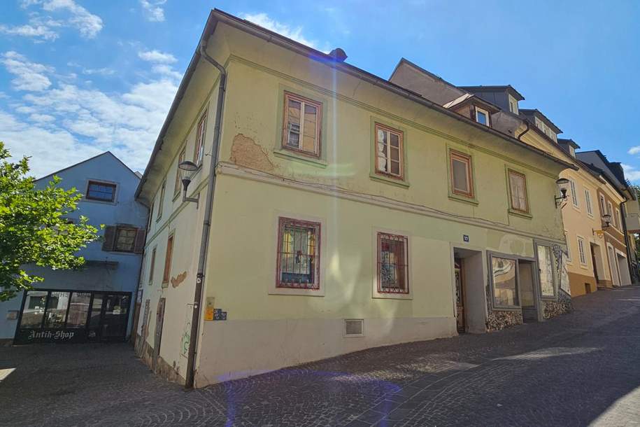 Rarität! Gelegenheit in der Villacher Altstadt. Die Liegenschaft "Altwaren Duhs" steht zum Verkauf, Gewerbeobjekt-kauf, 9500 Villach(Stadt)