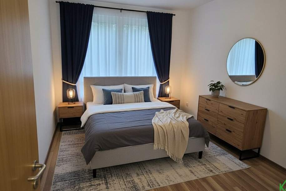 Moderne 2-Zimmer-Wohnung in 1100 Wien – mit Parkblick!, Wohnung-miete, 1.210,06,€, 1100 Wien 10., Favoriten