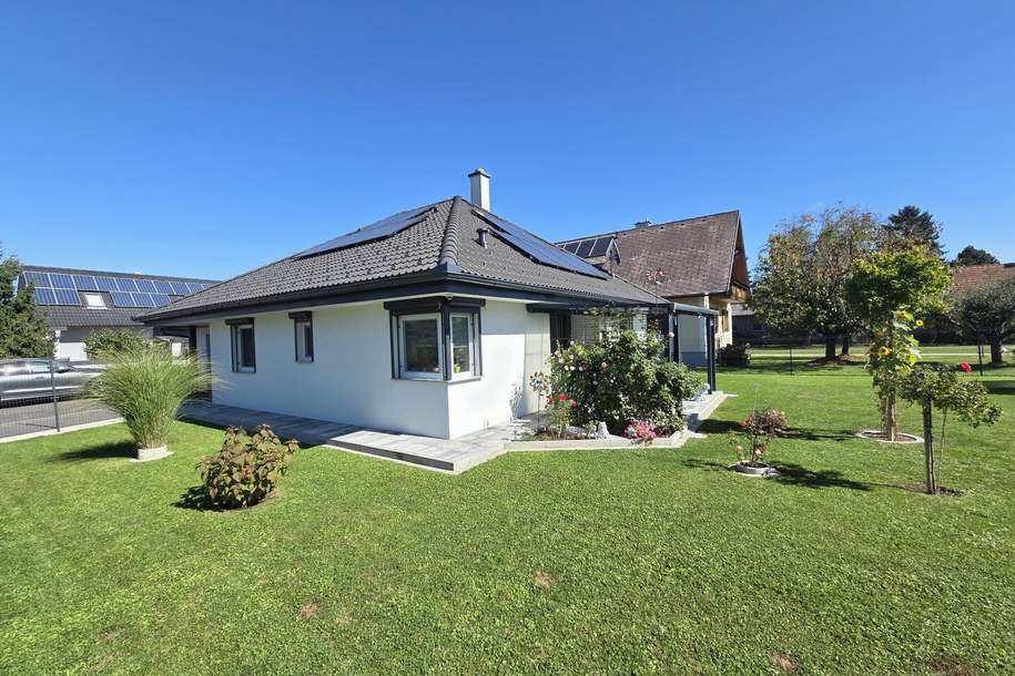 Sehr gepflegter Bungalow mit Garage und Carport in ruhiger Ortslage samt PV Anlage und Batteriespeicher, Haus-kauf, 480.000,€, 8472 Leibnitz