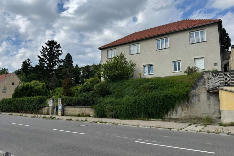 Mehrfamilienhaus mit Werkstatt, Garagen und Nebengebäuden – Sanierungsobjekt mit Potenzial, Haus-kauf, 370.000,€, 3443 Tulln