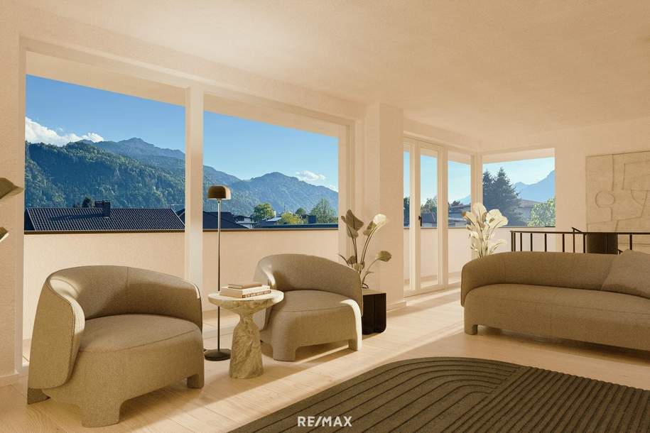 Sonnige 5-Zimmer-Penthouse-Wohnung in Kundl zu kaufen!, Wohnung-kauf, 737.300,€, 6250 Kufstein