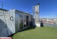 Traumhafte Maisonettewohnung mit Dachterrasse und Kamin - Blick auf den Stephansdom