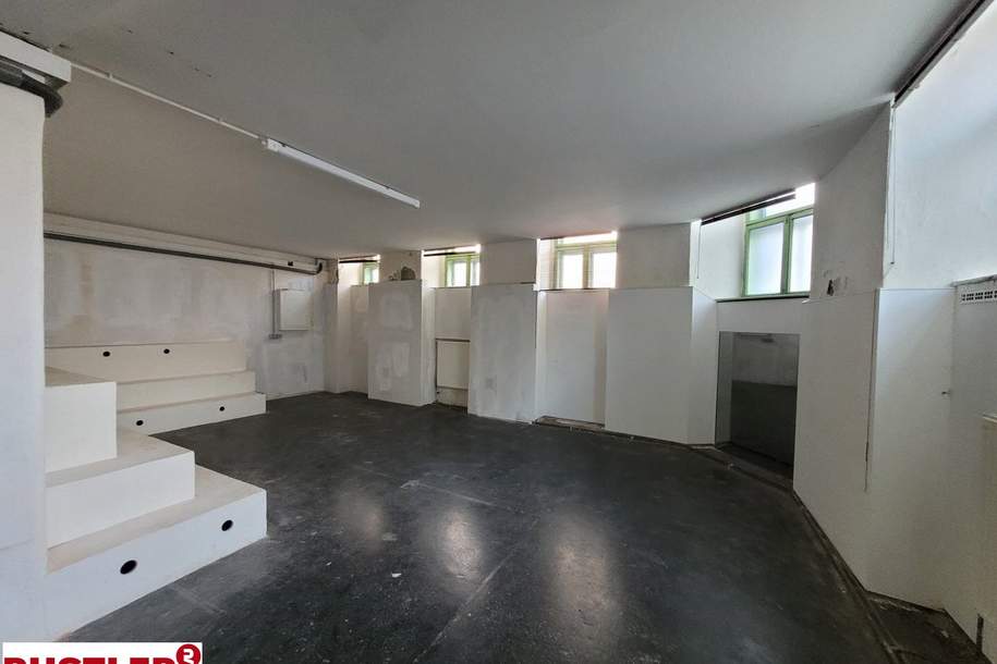Geschäftslokal im Souterrain in Toplage des 18. Bezirks – 200 m² Nutzfläche, Gewerbeobjekt-miete, 2.500,00,€, 1180 Wien 18., Währing