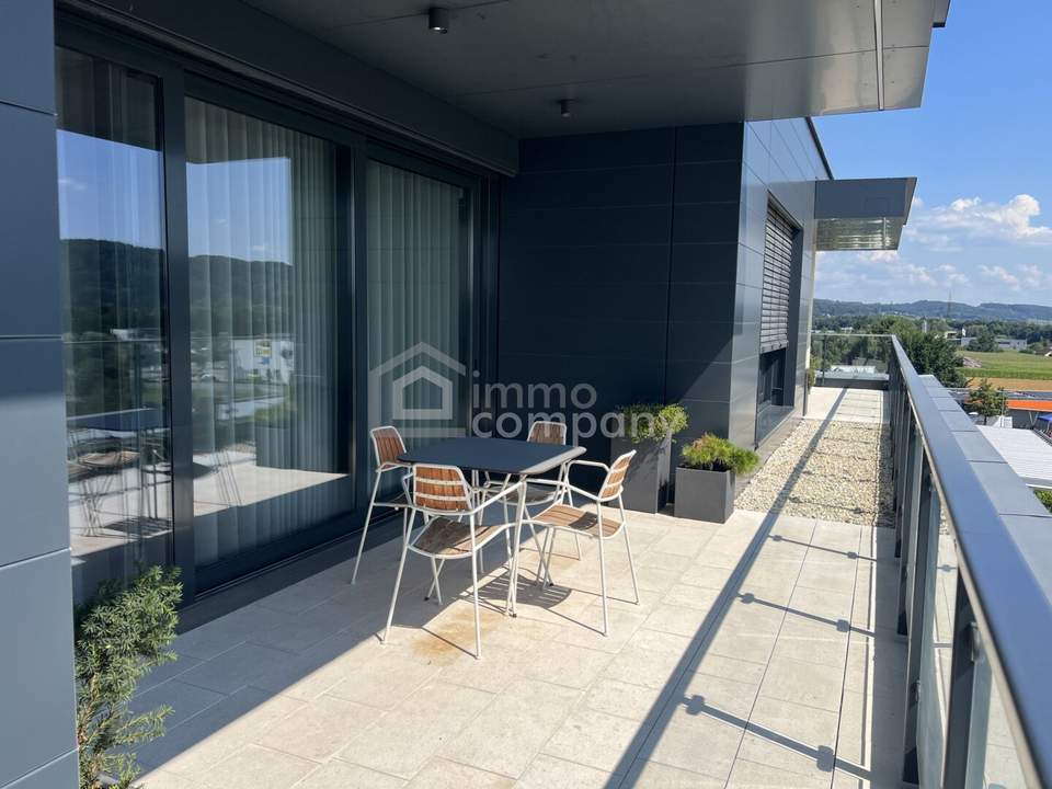 Modernes Büro mit Dachterrasse und Weitblick – 68 m² im 3. Obergeschoss