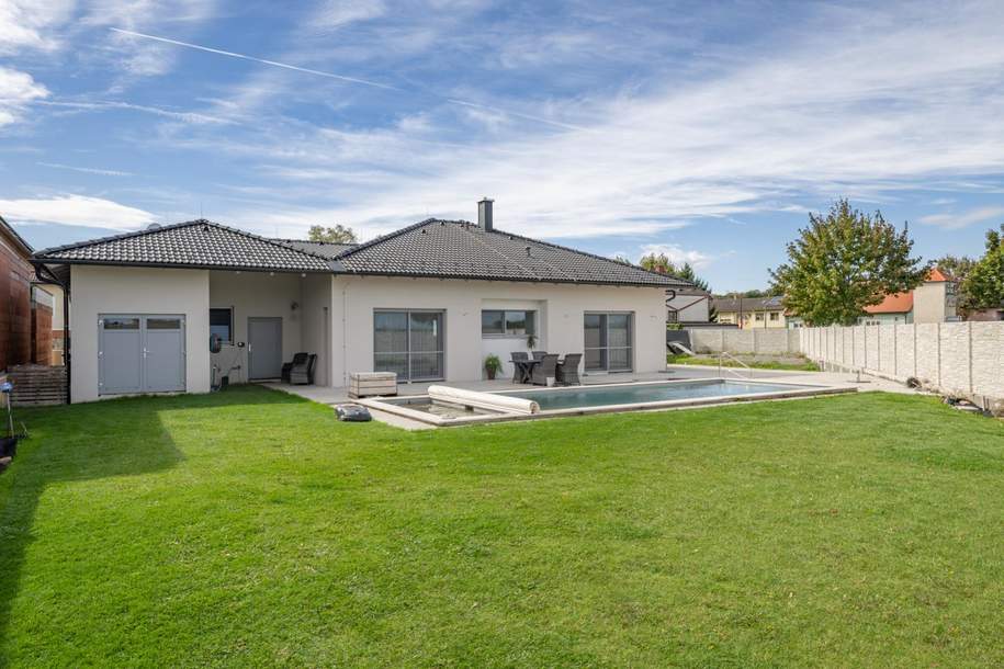 Bungalow mit Natur-Swimmingpool nur 35 Minuten von Wien!, Haus-kauf, 629.000,€, 2443 Eisenstadt-Umgebung