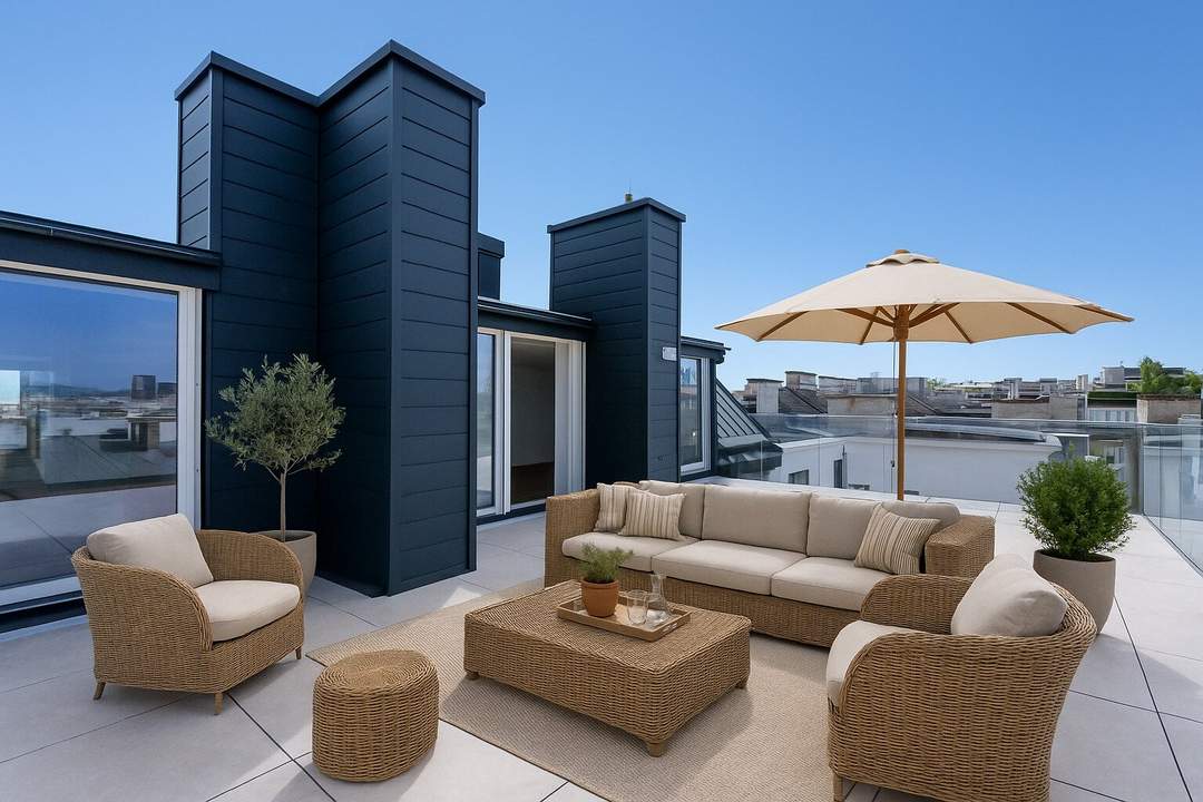 Modernes Traum-Penthouse mit Terrasse & Stadtblick – Erstbezug im 4. Bezirk