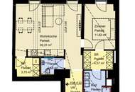 Exklusive 2-Zimmer-Erstbezugswohnung mit Loggia in absoluter Ruhelage