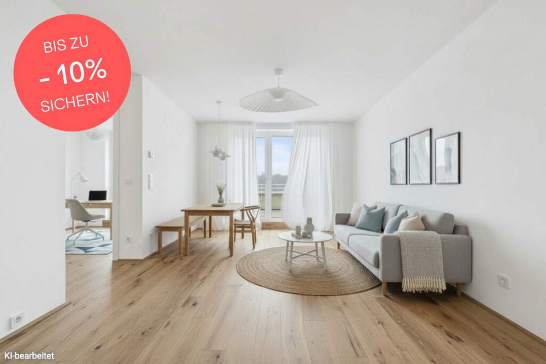 BIS ZU -10% PREISNACHLASS! Familienwohnung mit Wow-Effekt | Grün- und Bergblick von jedem der 4 Zimmer | 2 Bäder | 25 m²-Terrasse | Provisionsfrei