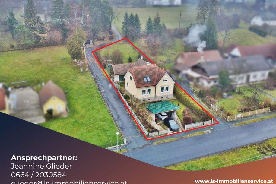 Viel Platz, viel Potenzial – Wohnhaus mit modernem Zubau auf 986 m² in Jennersdorf, Haus-kauf, 159.000,€, 8380 Jennersdorf