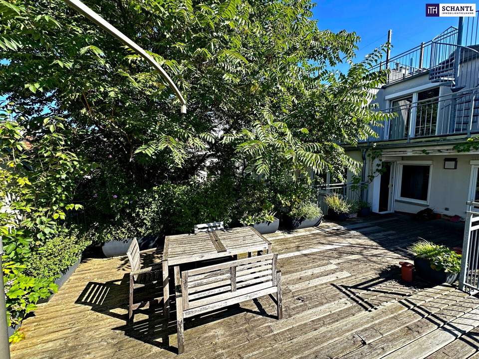 Über den Dächern Wiens – Coole DG-Maisonette mit XXL-Terrassen! U3 Nähe.