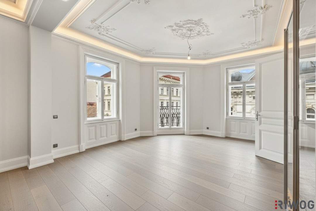 **Luxus Altbau mit 2 Freiflächen auf höchsten Niveau**4-Zimmer**3 Bäder**2 Balkone**Smart-Home**LUXUS Ausstattung**