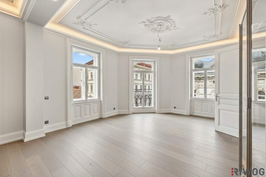 **Luxus Altbau mit 2 Freiflächen auf höchsten Niveau**4-Zimmer**3 Bäder**2 Balkone**Smart-Home**LUXUS Ausstattung**, Wohnung-kauf, 1.990.000,€, 1060 Wien 6., Mariahilf