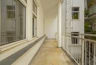 Zieglergasse - hofseitiger 2 Zimmer Altbau mit 11,18m2 großem Balkon