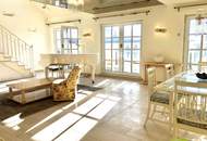 Beste Adresse! Helle Maisonette Wohnung mit Balkon, Wintergarten und Terrasse mit Blick zum Stephansdom