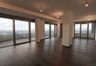 DANUBE PENTHOUSE mit XXL Freifläche Richtung Innenstadt ** 4 Zimmer &amp; 3 Bäder