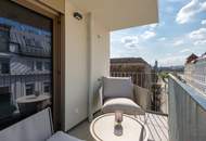 ERSTBEZUG mit LOGGIA/BALKON | Eckwohnung mit schönem Blick im 4. OG | Einbauküche | Optional möbliert | Nähe Alte Donau | Fernwärme | TG-Stellplatz optiona