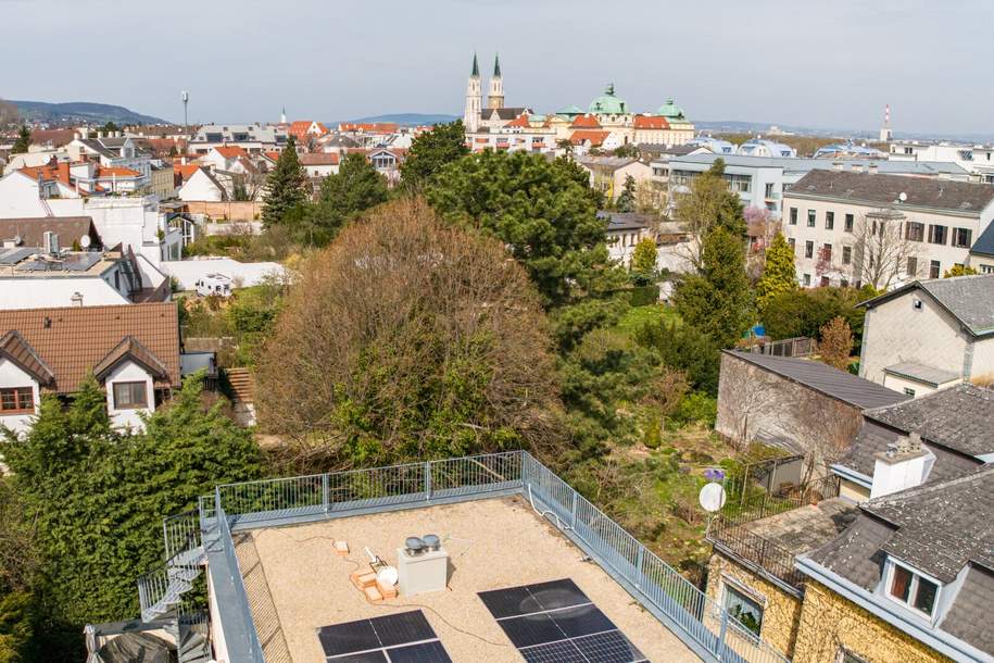 Fantastischer Rundum-Dachterrassenfernblick I Stadtvilla mit Naturpool im Zentrum Klosterneuburg I Doppelgarage I Fernsicht + Blick Stift Klosterneuburg, Haus-kauf, 1.690.100,€, 3400 Tulln
