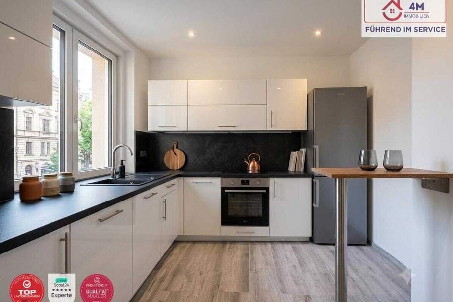 TOP-INVESTMENT (55 m²) nahe U1: Vollsanierter Erstbezugs-Traum im 3. Liftstock – Moderne Wohnküche, Parkblick &amp; getrennt begehbare Zimmer!, Wohnung-kauf, 259.000,€, 1100 Wien 10., Favoriten