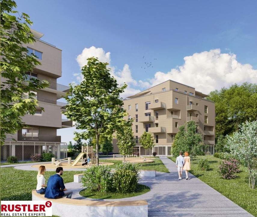 Stilvolles Wohnen im Projekt Schlosspark: erstklassige 3-Zimmerwohnung mit Balkon