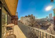 Lichtdurchflutetes Design Loft mit 2 Terrassen in der Brotfabrik Wien!