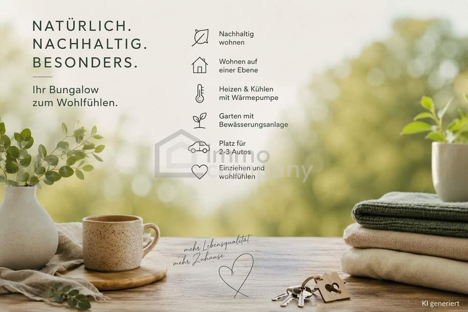 Nachhaltiges Wohnen mit besonderem Wohngefühl auf einer Ebene!, Haus-kauf, 199.000,€, 2770 Wiener Neustadt(Land)
