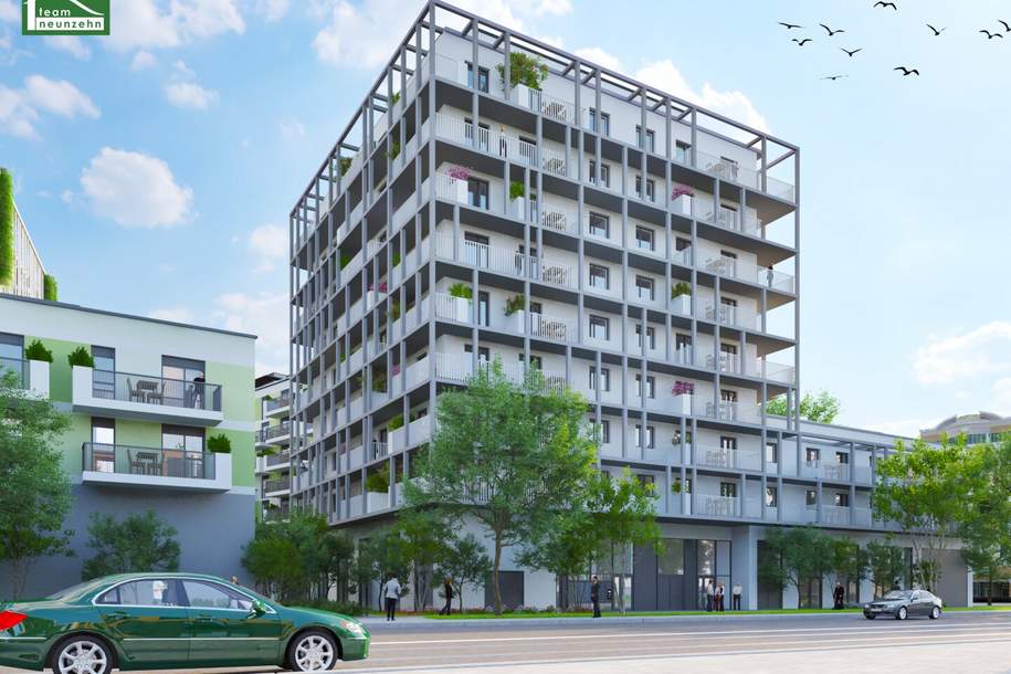 2-Zimmer-Erstbezug mit 15,50 m² Terrasse – Wohnen nahe der Alten Donau, Wohnung-miete, 849,00,€, 1210 Wien 22., Donaustadt