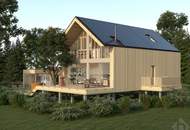 Naturlage an der Fischach: Baugrundstück mit bewilligtem Öko-Haus