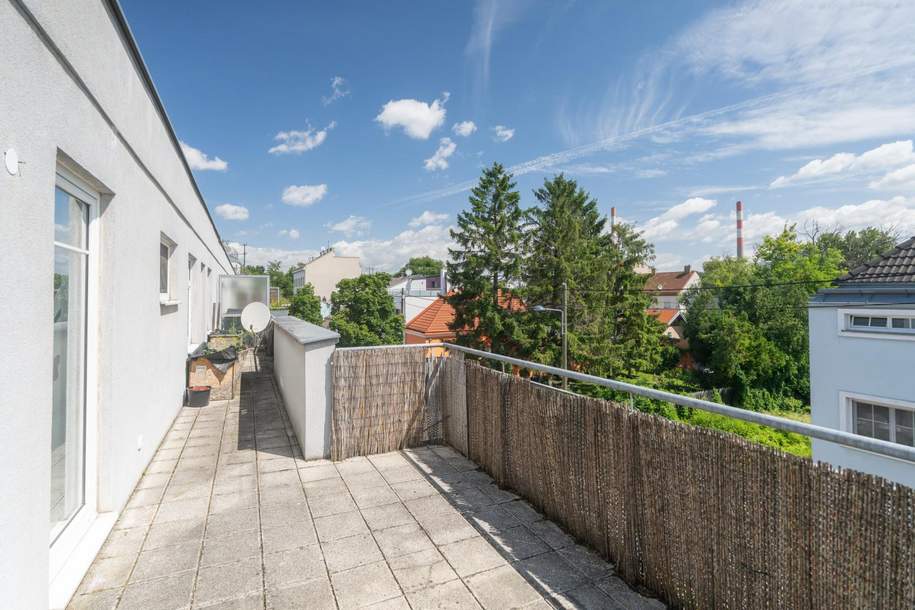 Perfekt angelegter ruhiger 2 Zimmer Dachgeschoß Traum mit 25 m2 Dachterrasse, Wohnung-miete, 850,03,€, 1110 Wien 11., Simmering