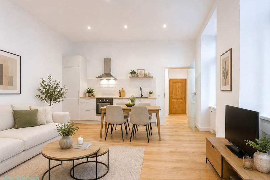 GRÜN. RUHIG. BESONDERS – Frisch verliebt in ein 50 m² Hofruhe-Juwel, Wohnung-kauf, 288.000,€, 1050 Wien 5., Margareten