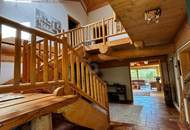 ROMANTISCHES UND MODERNES NATURSTAMMBLOCKHAUS MIT NEUEM POOL!