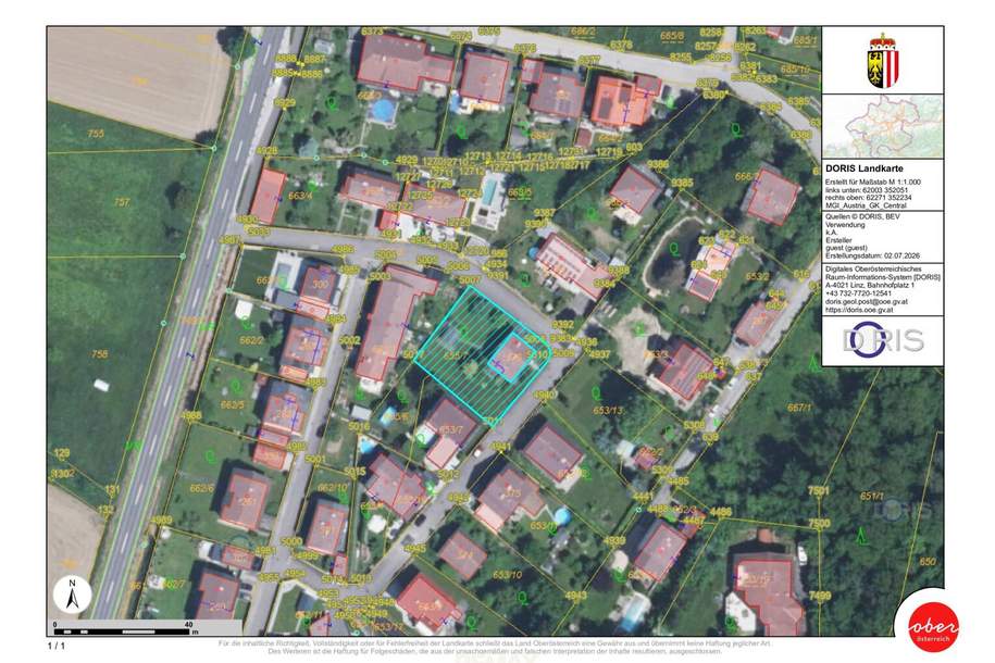 Grundstück mit Entwicklungspotenzial in Toplage, Grund und Boden-kauf, 329.900,€, 4073 Linz-Land