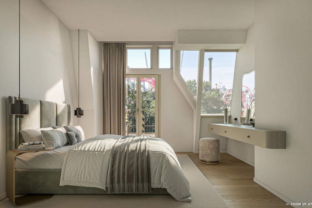 MAISON 29 - L'art de vivre | Fantastischer Weitblick über den Prater I Großzügig angelegte Maisonette mit 2 Terrassen I Historisches Türmchen am Dach