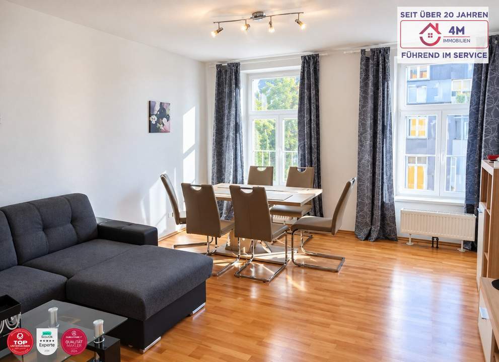 Loggia Traum - voll möblierte und zentral begehbare Wohnung