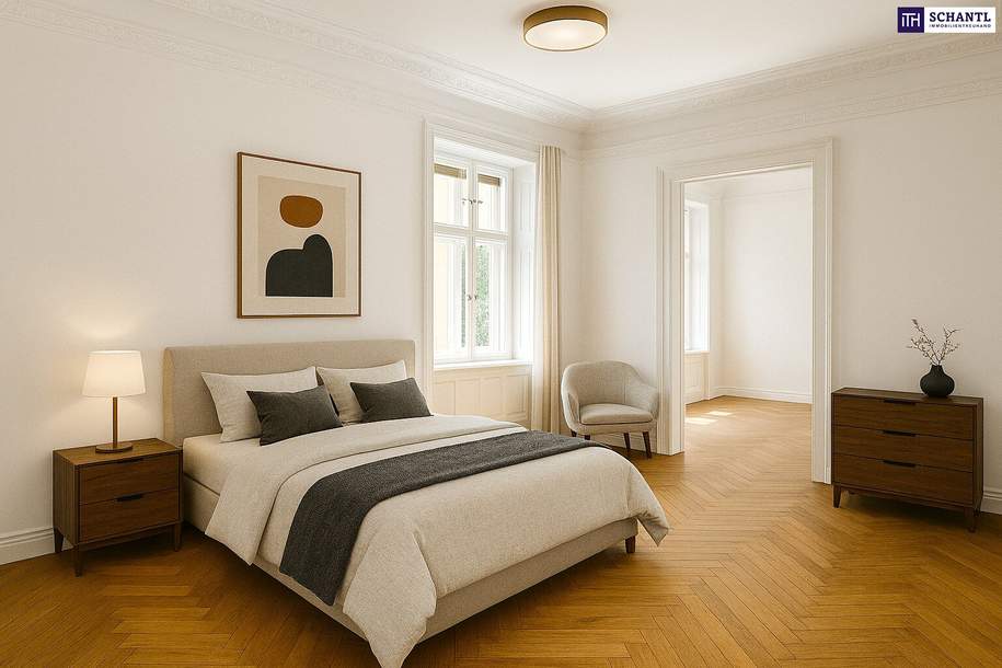 Stilvolles Wohnen in Bestlage - Erstbezug in Grinzing! Frisch saniertes Altbaujuwel + Tolle Lage und Anbindung + Perfekt aufgeteilte 3 Zimmer! Worauf warten Sie?, Wohnung-kauf, 470.000,€, 1190 Wien 19., Döbling