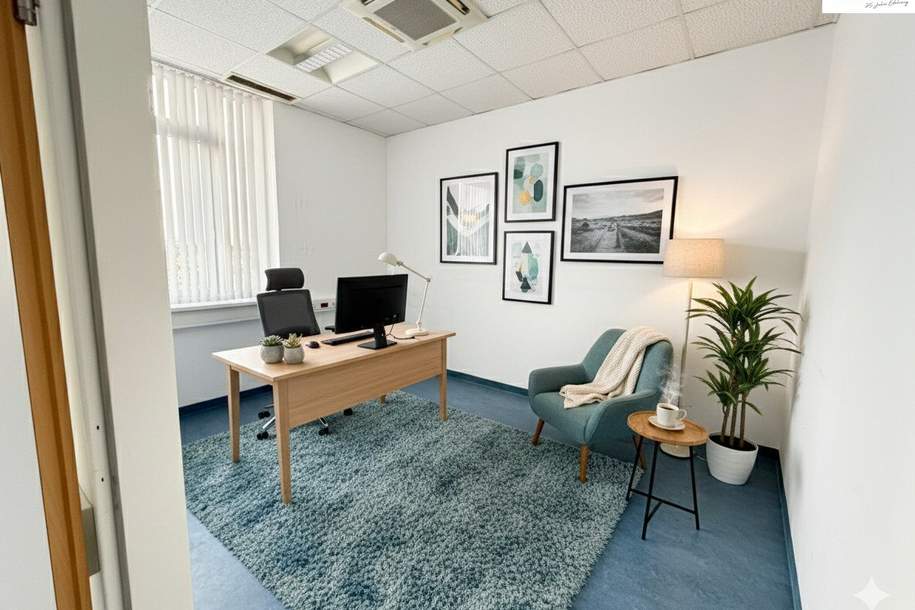 Attraktives Büro in zentraler Lage von Neunkirchen – 88,80 m² Nutzfläche, flexibel nutzbar!, Gewerbeobjekt-miete, 1.558,44,€, 2620 Neunkirchen