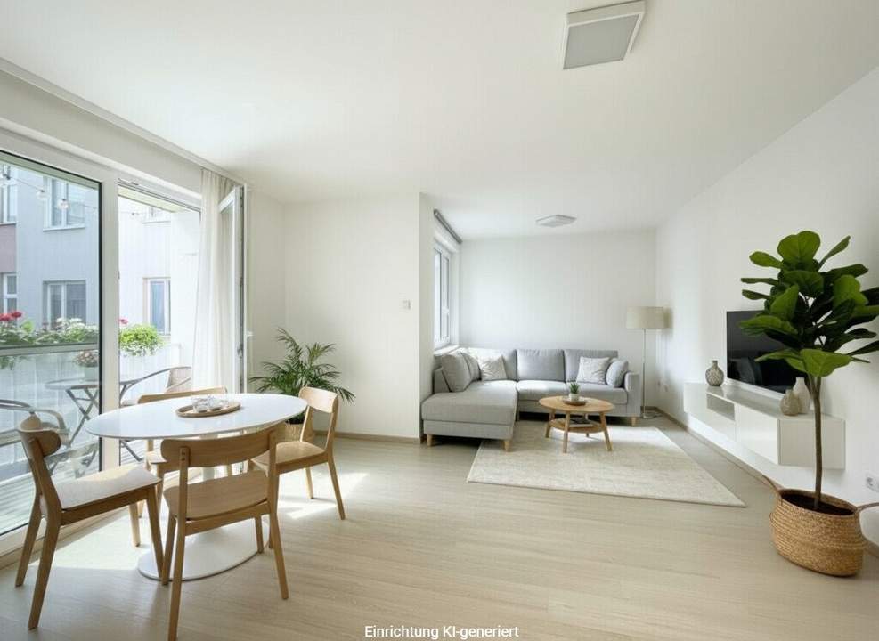 Charmante, 1-Zimmer-Wohnung mit Balkon und Klima in ruhiger Hoflage – sofort bezugsbereit!