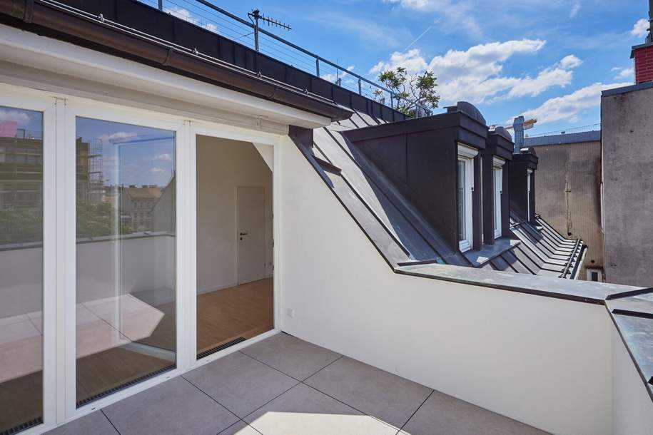 Urbaner Lifestyle! Ganz oben / Mehr Licht / Mehr Leben in Toplage des 5.Bezirks! Sonnige 3 Zimmer + Riesiges Kellerabteil mit ca. 21m² + Beste Infrastruktur und Anbindung! Schnell sein!, Wohnung-miete, 2.674,94,€, 1050 Wien 5., Margareten
