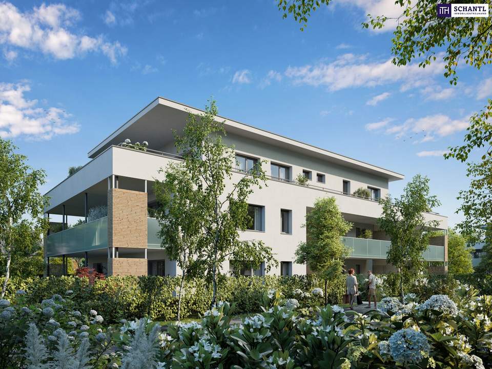 Wohnen in bester Lage von Graz-Liebenau: 3-Zimmer-Wohnung mit Balkon &amp; 29 m²-Terrasse – nachhaltig dank Luftwärmepumpe &amp; Photovoltaikanlage. Jetzt Sonderpreis bis Baustart sichern!