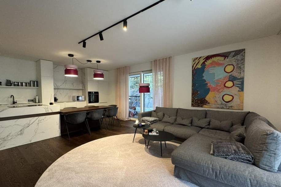 Exklusive, möblierte 3-Zimmer-Wohnung mit Terrasse und Garten in Krumpendorf am Wörthersee, Wohnung-miete, 2.075,00,€, 9201 Klagenfurt Land