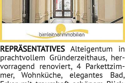 REPRÄSENTATIVES Alteigentum in prachtvollem Gründerzeithaus, hervorragend renoviert, 4 Parkettzimmer, Wohnung-kauf, 1010 Wien 1., Innere Stadt