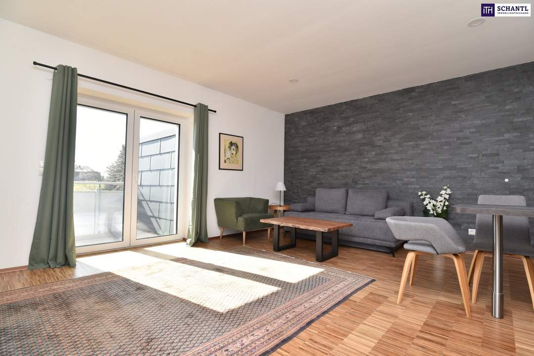 Modernes Wohngefühl mit 30-m²-Terrasse und traumhaftem Weinbergblick – komplett möbliert &amp; sofort bezugsbereit! - Kann auch als FERIENWOHNUNG weiter vermietet werden!