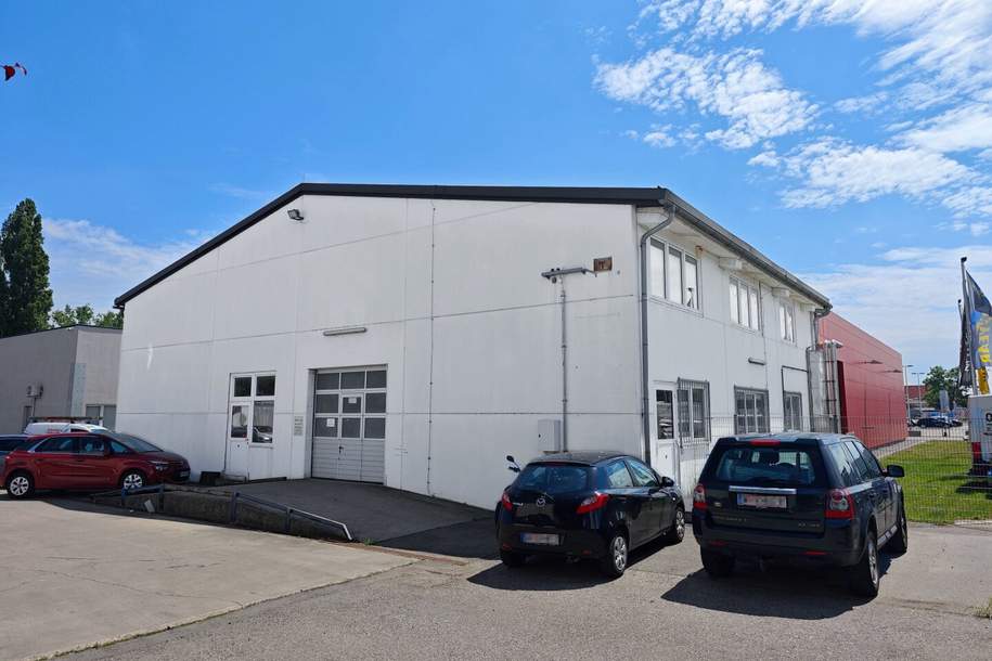 450m² Betriebsobjekt mit Halle und Büros | Parkplätze | Nähe Siemensstraße, Gewerbeobjekt-miete, 4.875,00,€, 1210 Wien 21., Floridsdorf