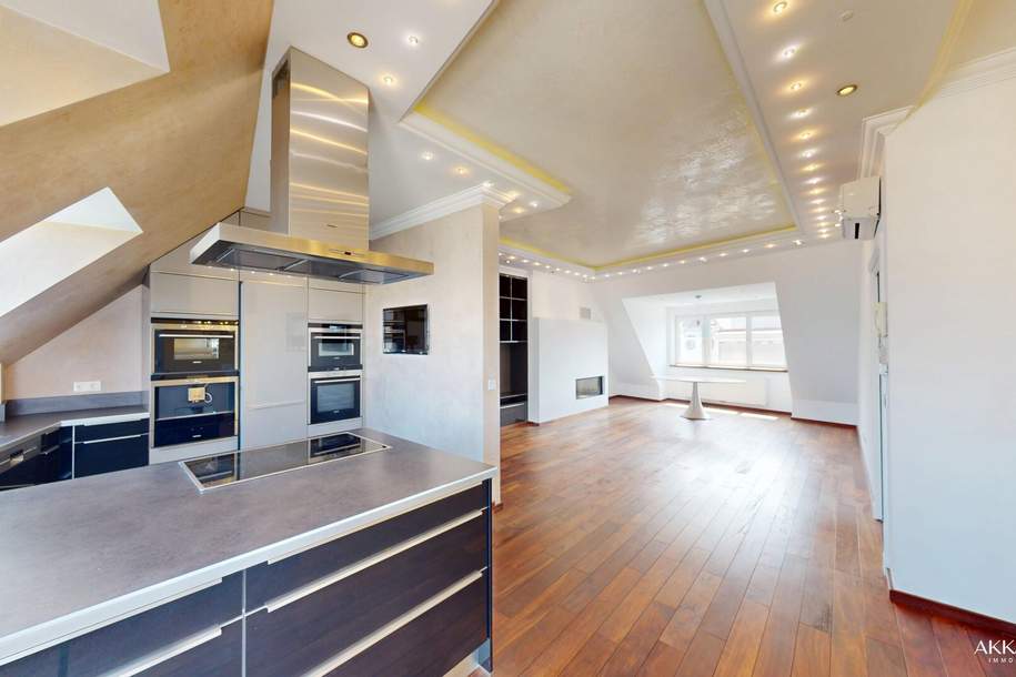 Penthouse mit 360° Weitblick – Exklusives Wohnerlebnis im 4. Bezirk auf zwei Ebenen (inkl. 2 Stellplätzen), Wohnung-kauf, 1.490.000,€, 1040 Wien 4., Wieden
