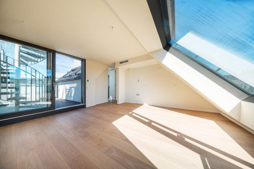 ESSENZ NO. 1 - Die neue Avantgarde des Wohnens - Traumhafte 3-Zimmer-Wohnung mit Dachterrasse